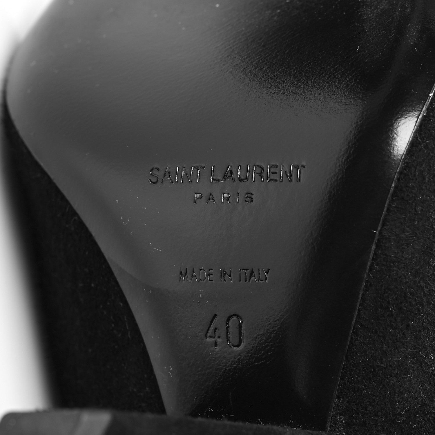 Saint Laurent Velvet Niki 105 Thigh High Boots 40 Black 6 of 6