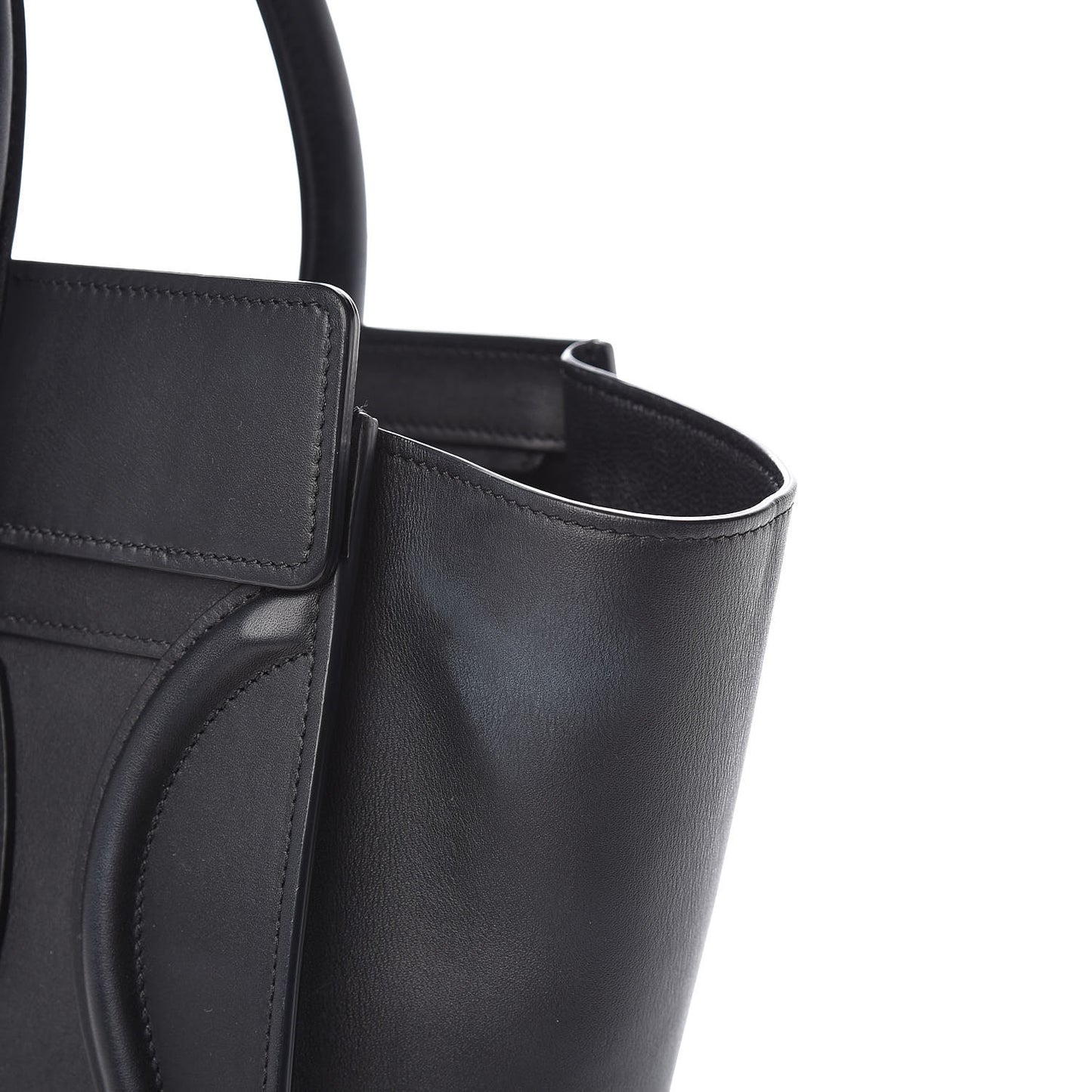 Smooth Calfskin Micro Luggage Black