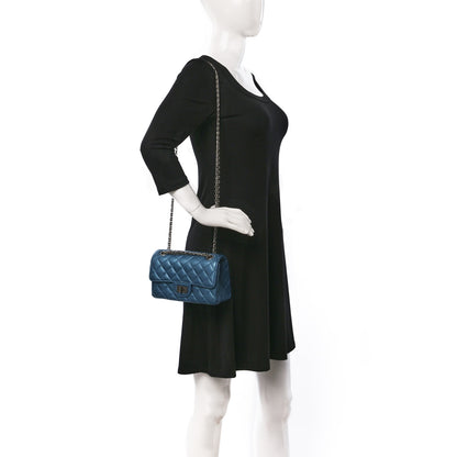 Chanel Metallic Sheepskin Quilted 2.55 Reissue Mini Flap Blue 2 of 11