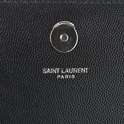 Saint Laurent Grain De Poudre Medium Classic Monogram Kate Satchel Black 7 of 9