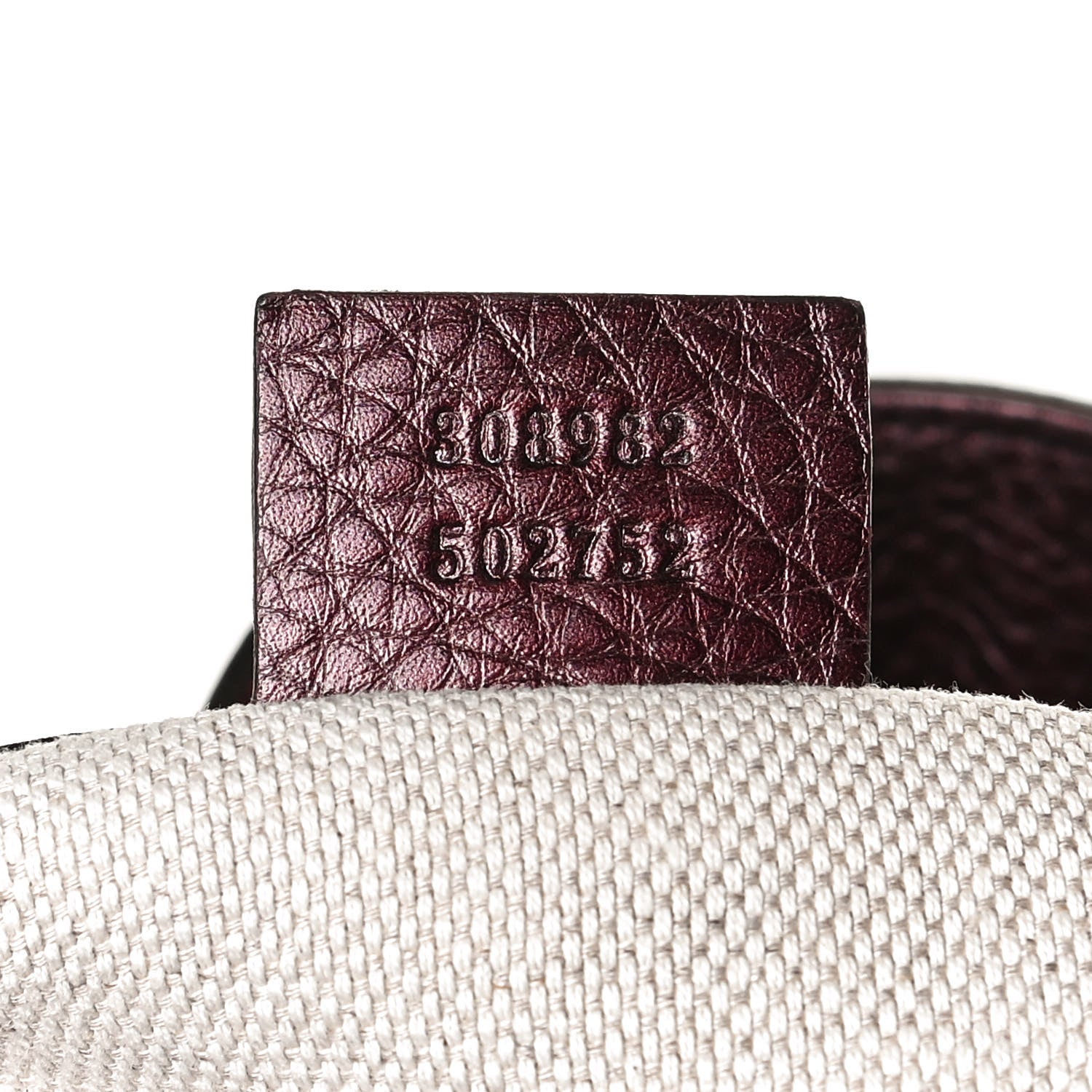 Gucci Metallic Cellarius Calfskin Medium Soho Chain Shoulder Bag Classic Burgundy 7 of 16