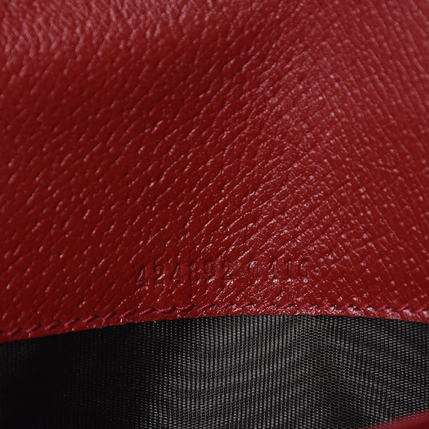 GG Supreme Monogram Tian Continental Wallet Beige Multicolor Red