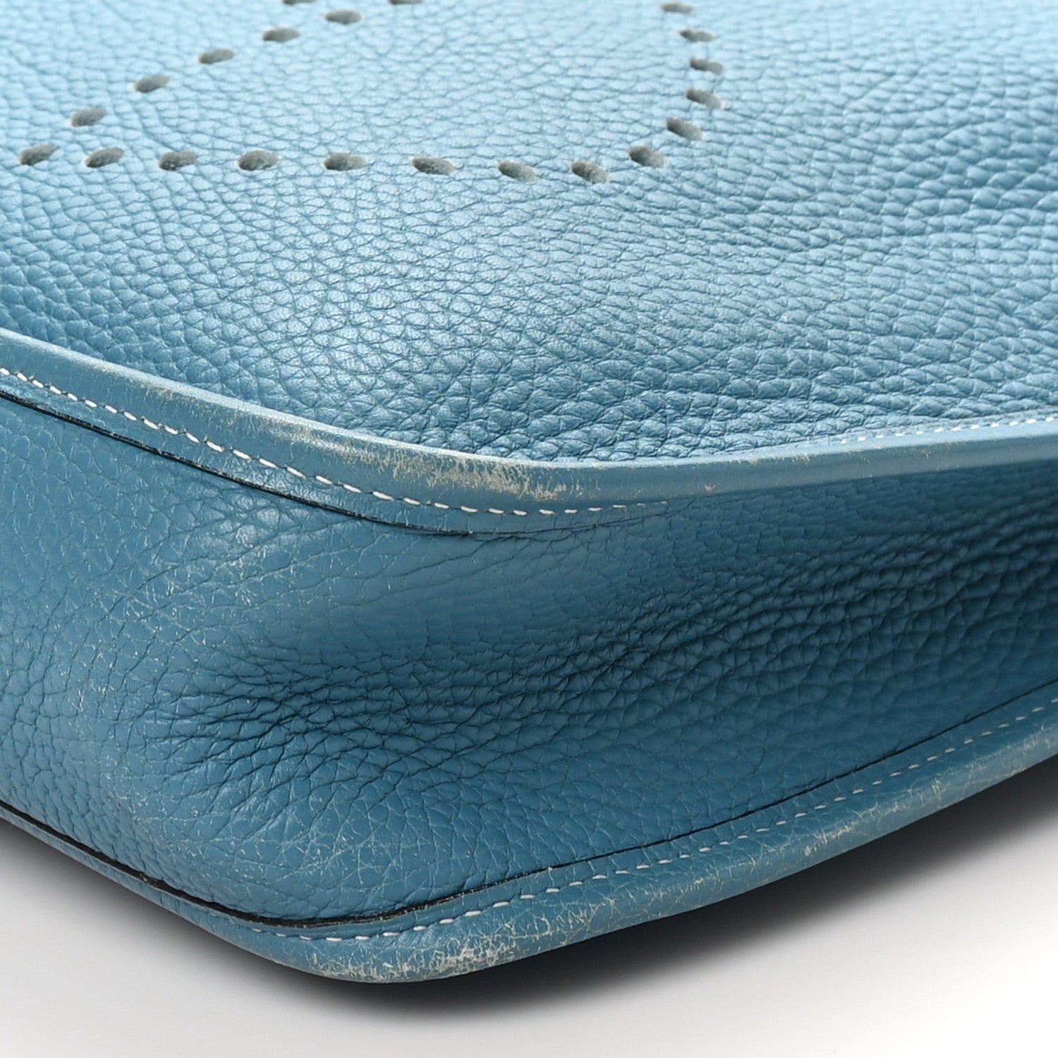 Hermes Taurillon Clemence Evelyne PM Blue Jean 10 of 11