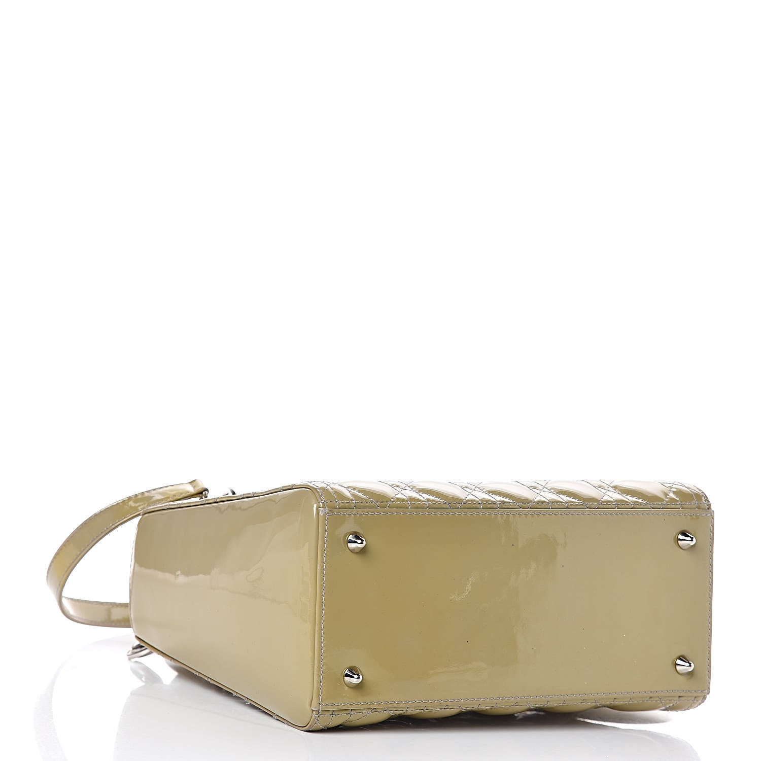 Christian Dior Patent Cannage Medium Lady Dior Grey 4 of 14