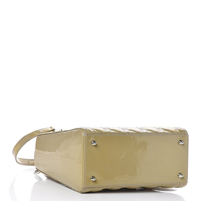 Christian Dior Patent Cannage Medium Lady Dior Grey 4 of 14