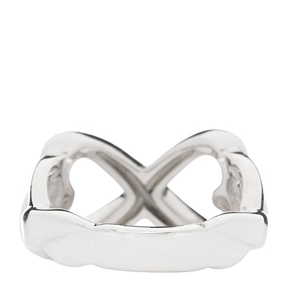 Tiffany Sterling Silver Paloma Picasso Double Loving Heart Ring 49 5 3 of 5
