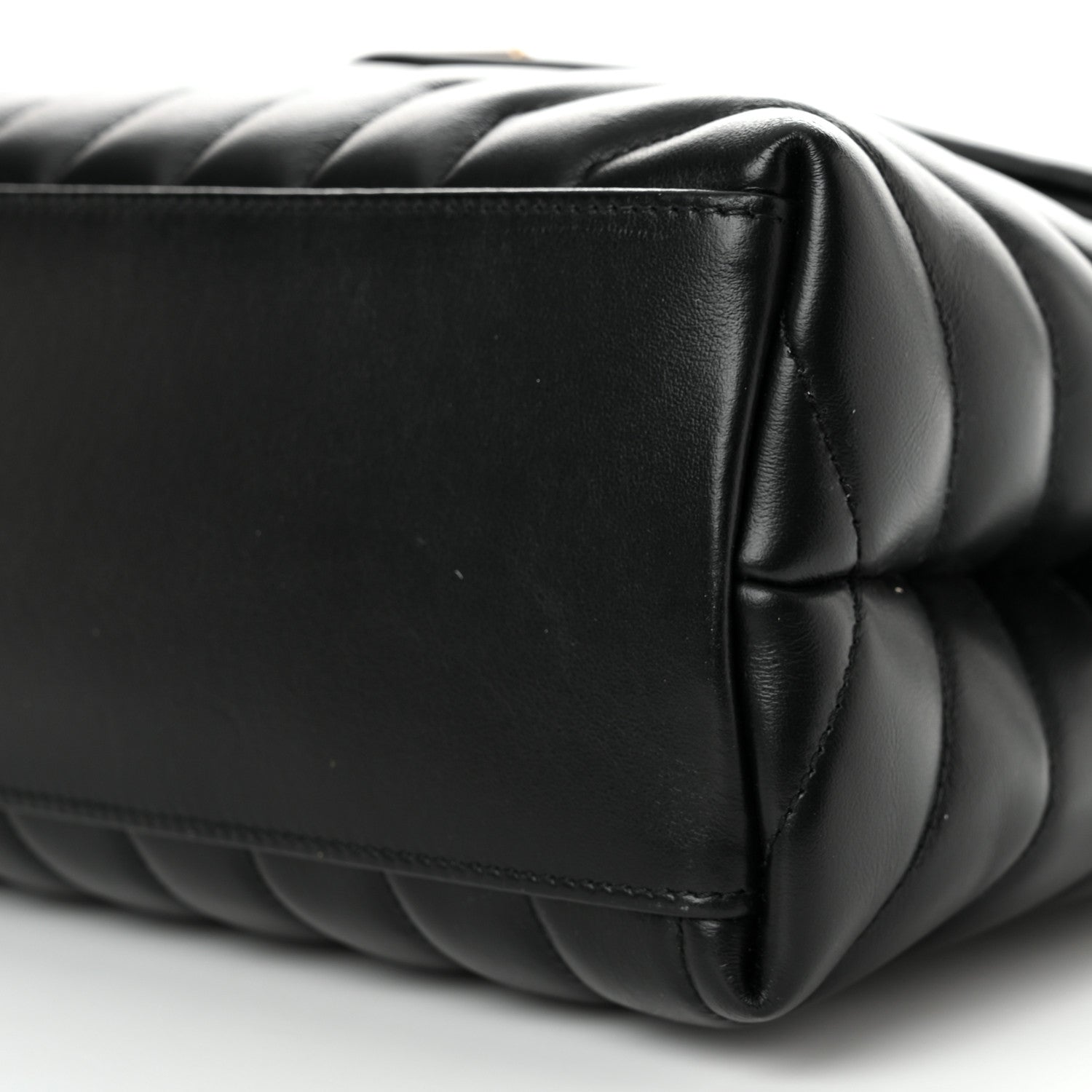 Saint Laurent Calfskin Y Quilted Monogram Medium Loulou Chain Satchel Black 10 of 10