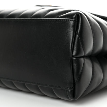 Saint Laurent Calfskin Y Quilted Monogram Medium Loulou Chain Satchel Black 10 of 10