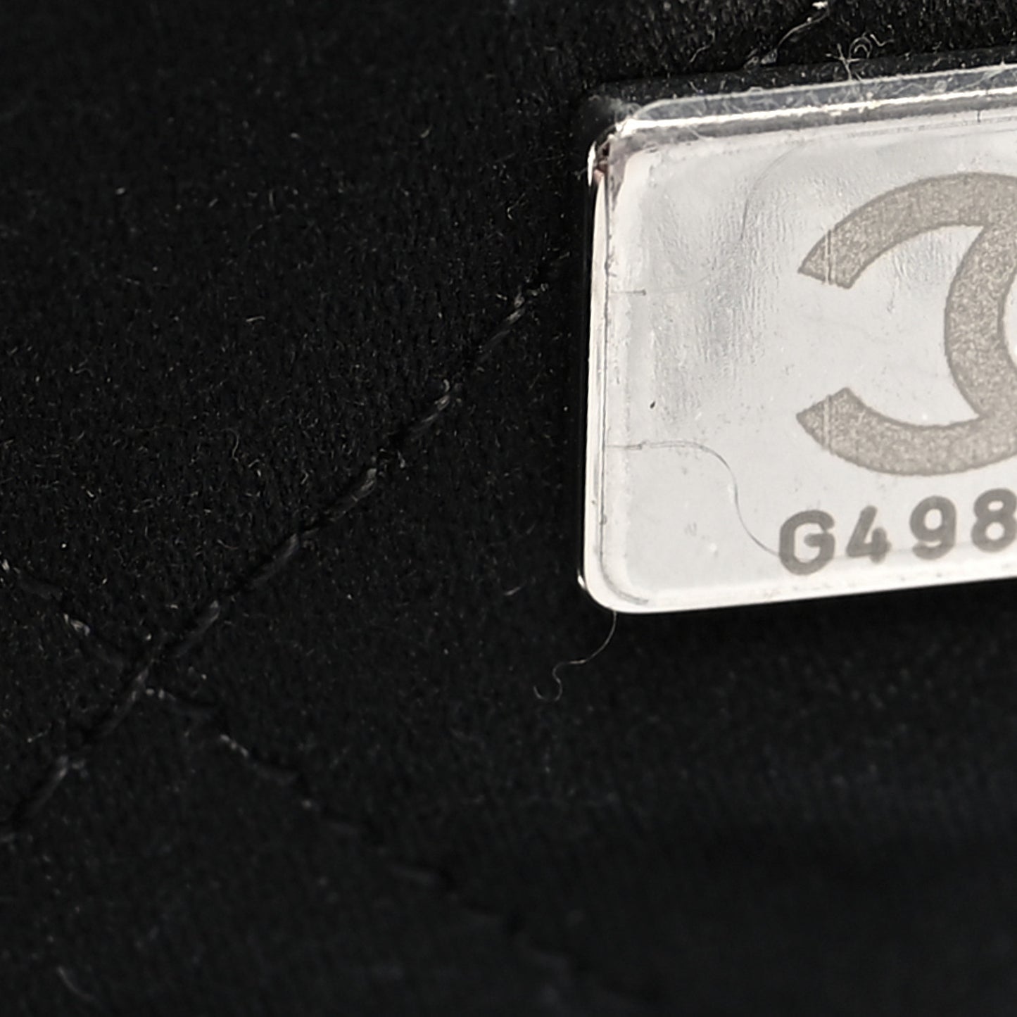 Metallic Calfskin Quilted Chanel 22 Silver