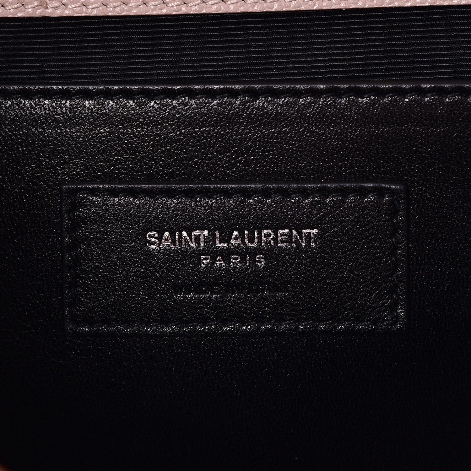 Saint Laurent Grain De Poudre Textured Mixed Matelasse Medium Triquilt Monogram Satchel Marble Pink 7 of 8