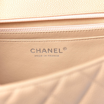 Chanel Caviar Quilted Jumbo Single Flap Beige Clair 6 of 15