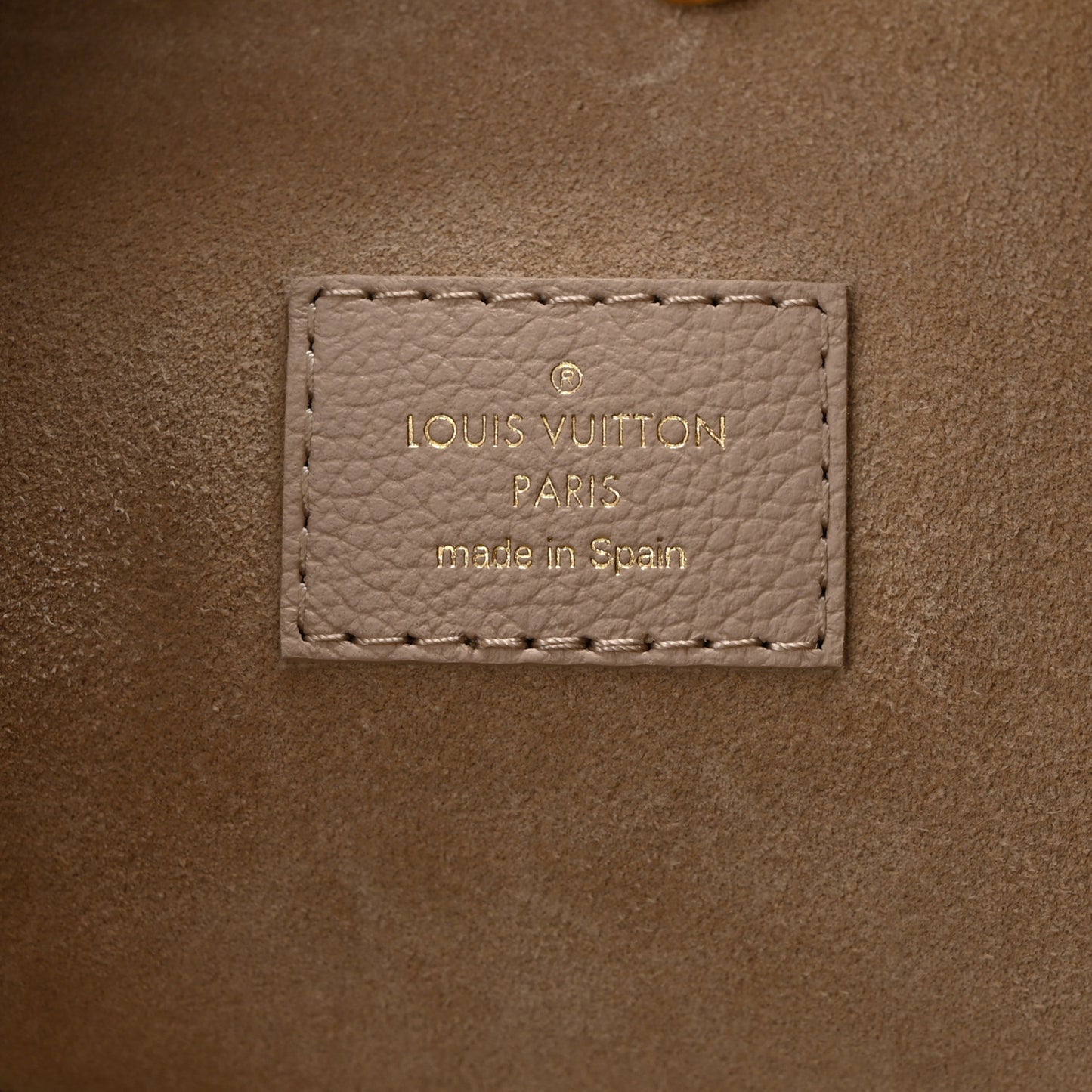 LOUIS VUITTON Grained Calfskin Low Key Hobo MM Limestone