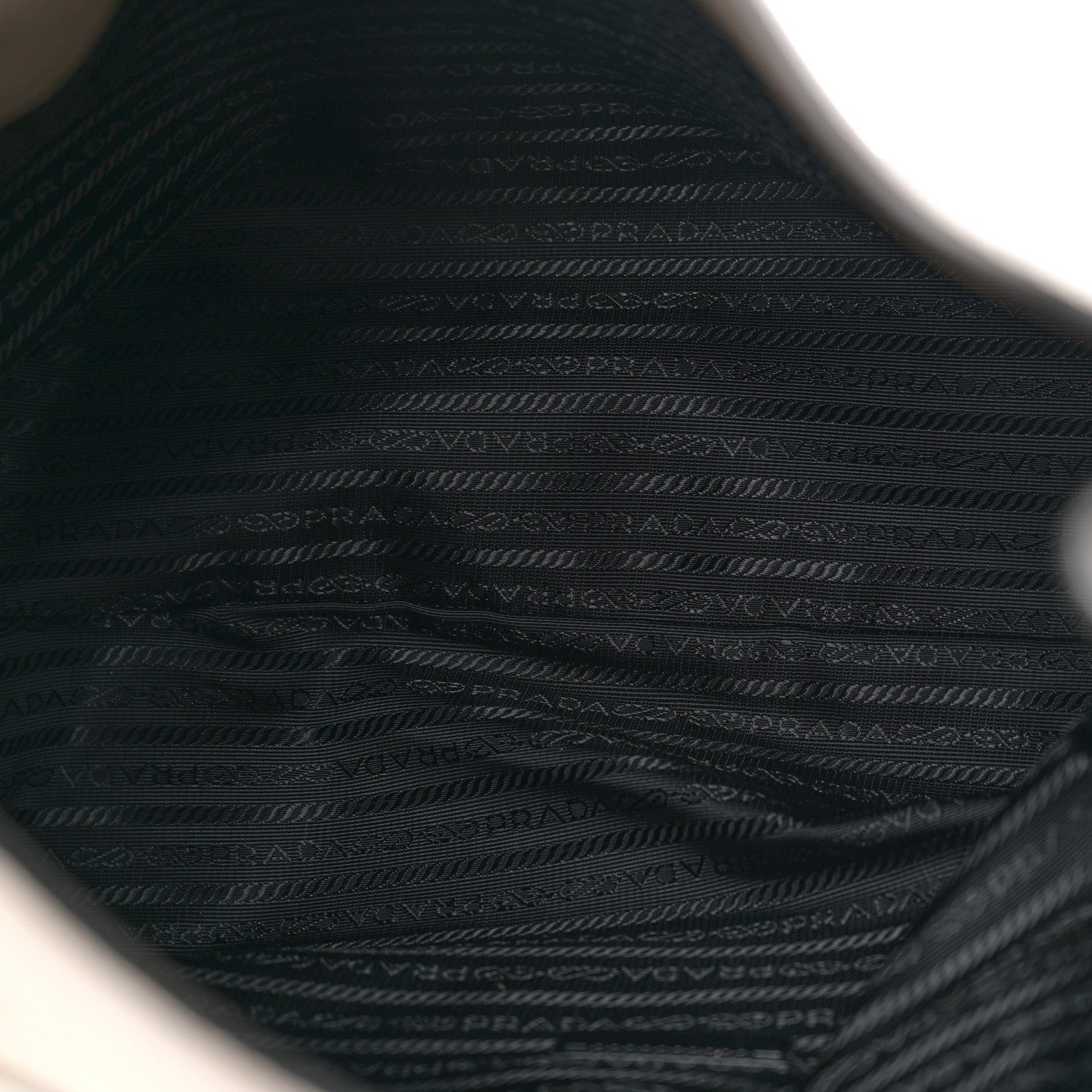Prada Vitello Daino Logo Hobo Argilla 5 of 10