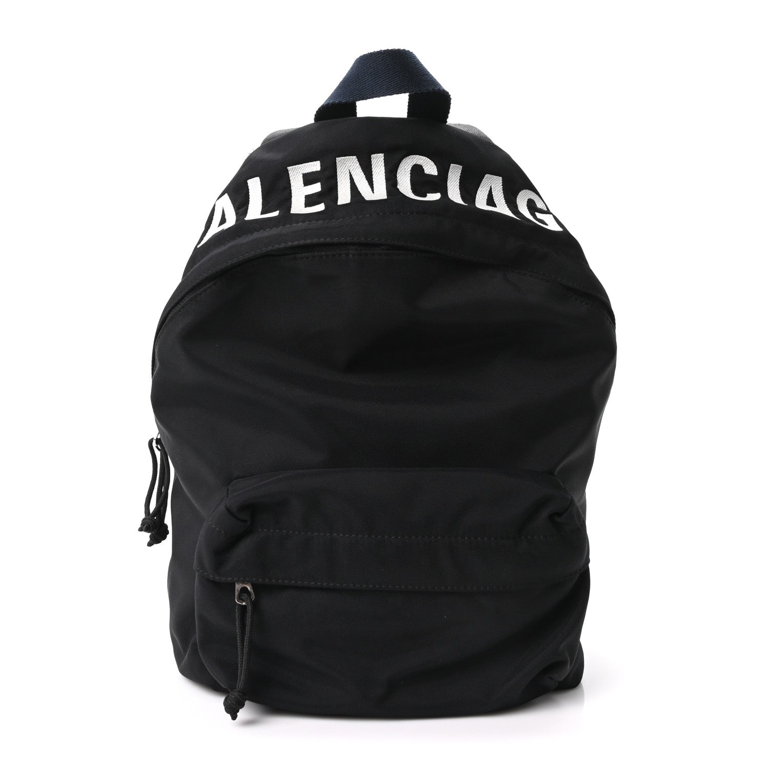 Balenciaga Sport Nylon Logo Embroidered S Wheel Backpack Black 1 of 9