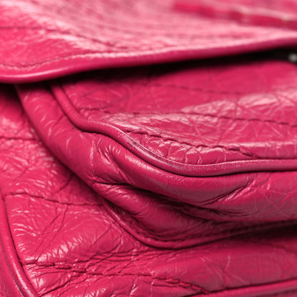 Saint Laurent Crinkled Calfskin Matelasse Monogram Medium Niki Chain Satchel Freesia 13 of 13