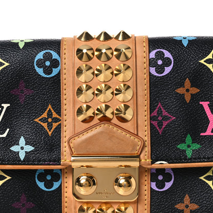 Louis Vuitton Monogram Multicolor Courtney Clutch Black 7 of 12