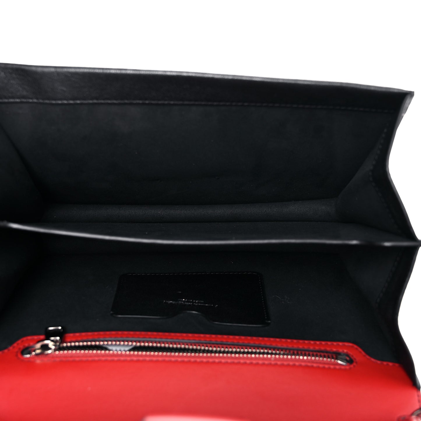 Calfskin Anglaise Embroidered Pin Bag Lust Red Black