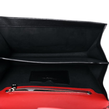 Alexander McQueen Calfskin Anglaise Embroidered Pin Bag Lust Red Black 5 of 15