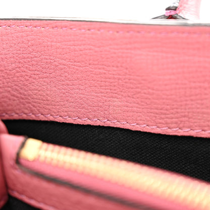 Burberry Grainy Calfskin House Check Medium Banner Tote Mauve Pink 12 of 18