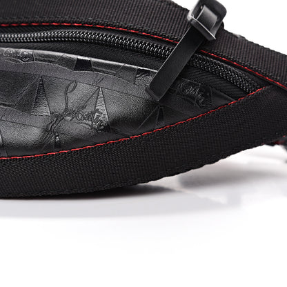 Christian Louboutin Calfskin Paris NYC Belt Bag Black 9 of 10