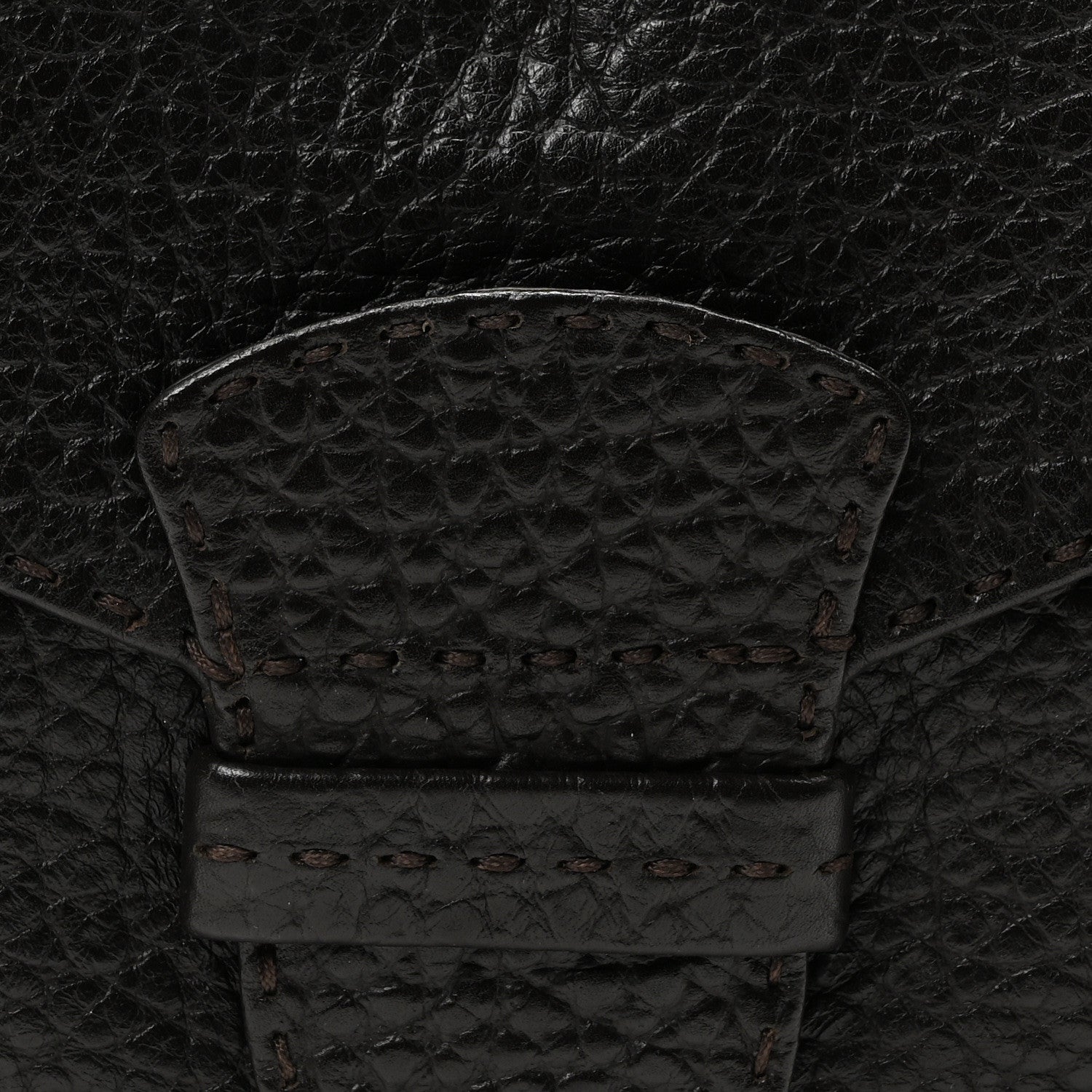 Prada Cervo Berlino Satchel Brown 7 of 9