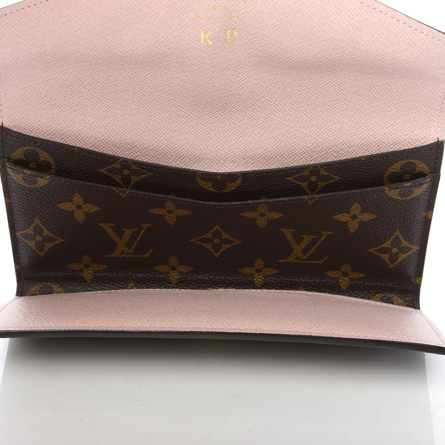 Monogram Josephine Wallet Rose Ballerine
