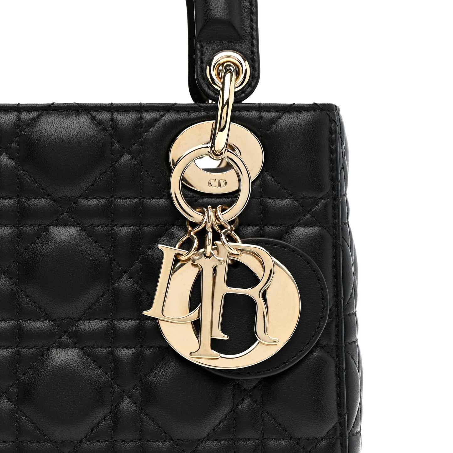 Lambskin Cannage Small My ABCDior Lady Dior Black