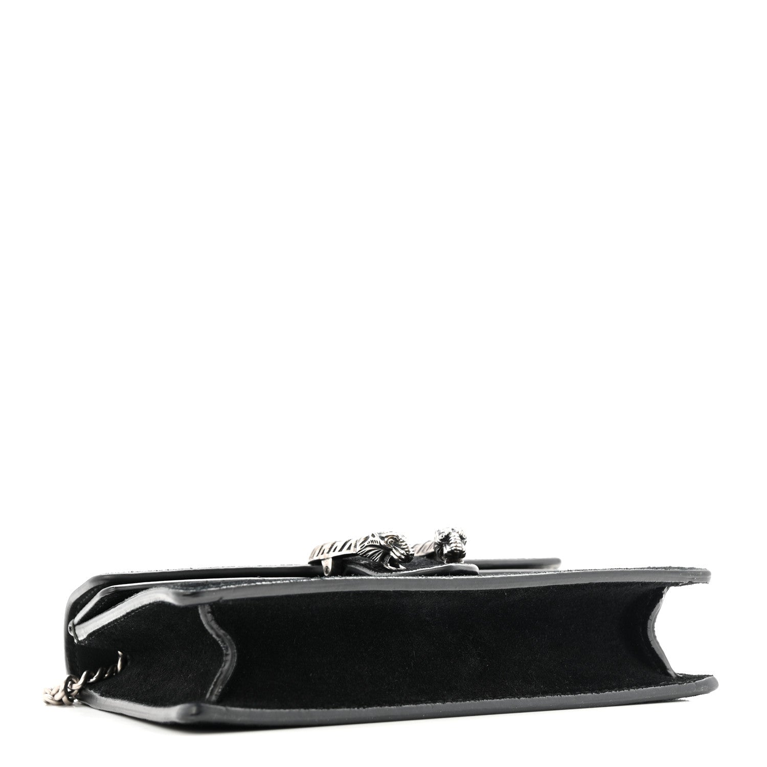 Gucci Suede Super Mini Dionysus Shoulder Bag Black 4 of 11