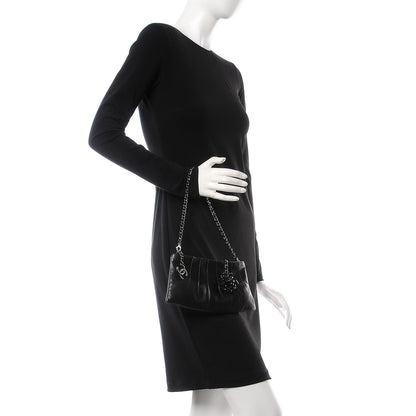 Chanel Lambskin Pleated Tassel Shoulder Bag Black 2 of 7