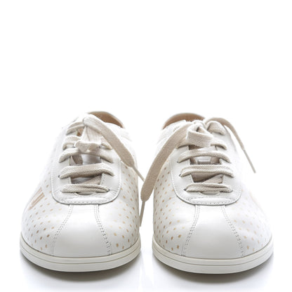 Gucci X SEGA Calfskin GUCCY Stars Womens Falacer Sneakers 37 White 2 of 10