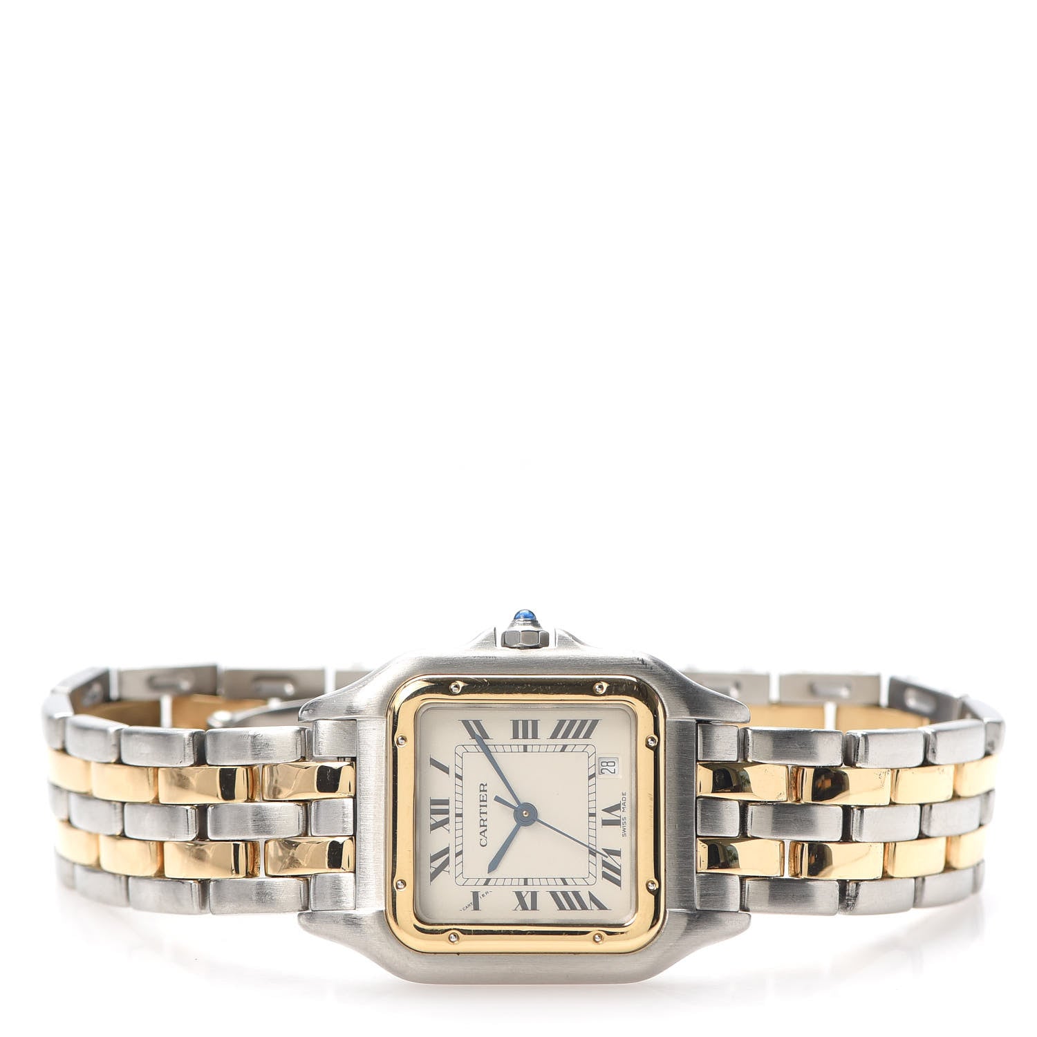 Cartier Stainless Steel 18K Yellow Gold 27mm Panthere Quartz Watch 2 of 5