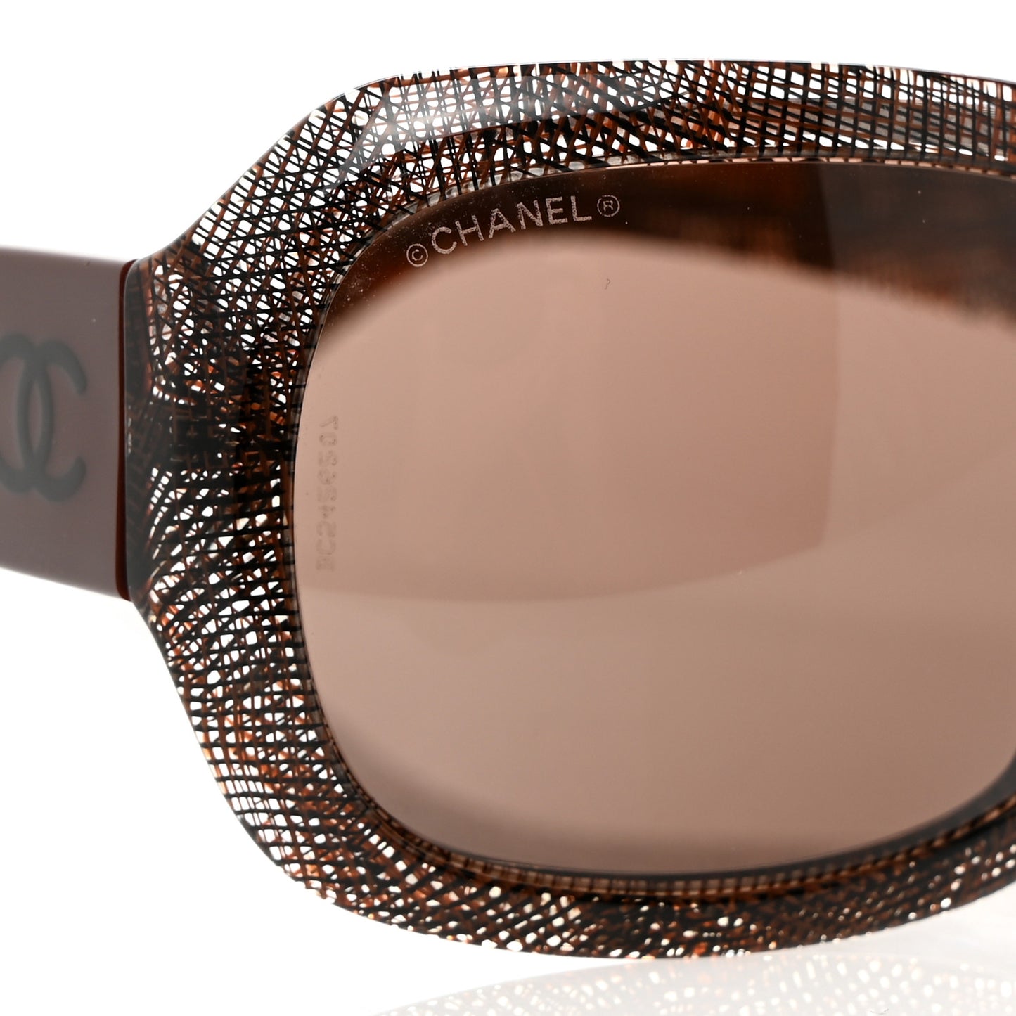 Acetate CC Lace Effect Sunglasses 5146 Brown