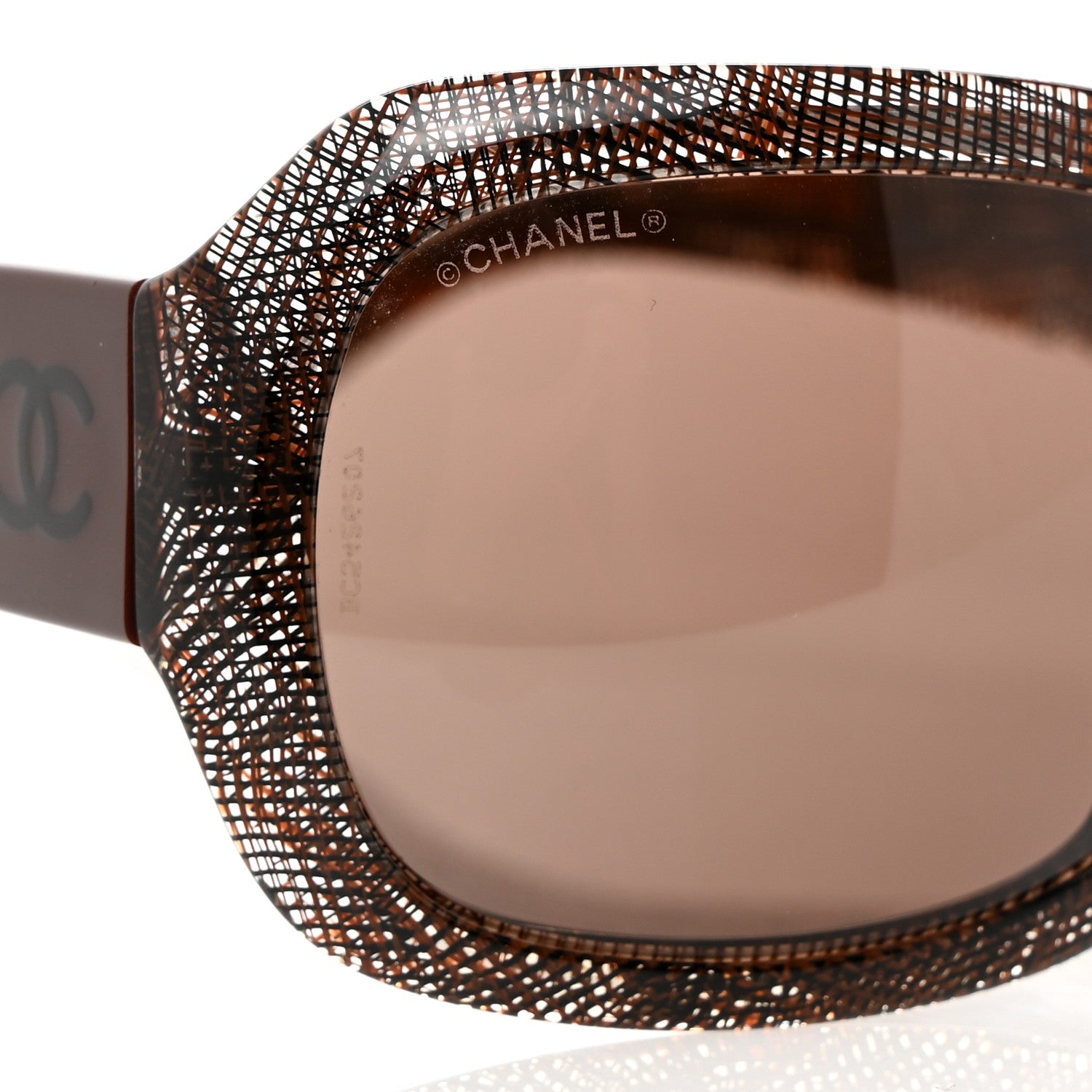 Chanel Acetate CC Lace Effect Sunglasses 5146 Brown 7 of 7