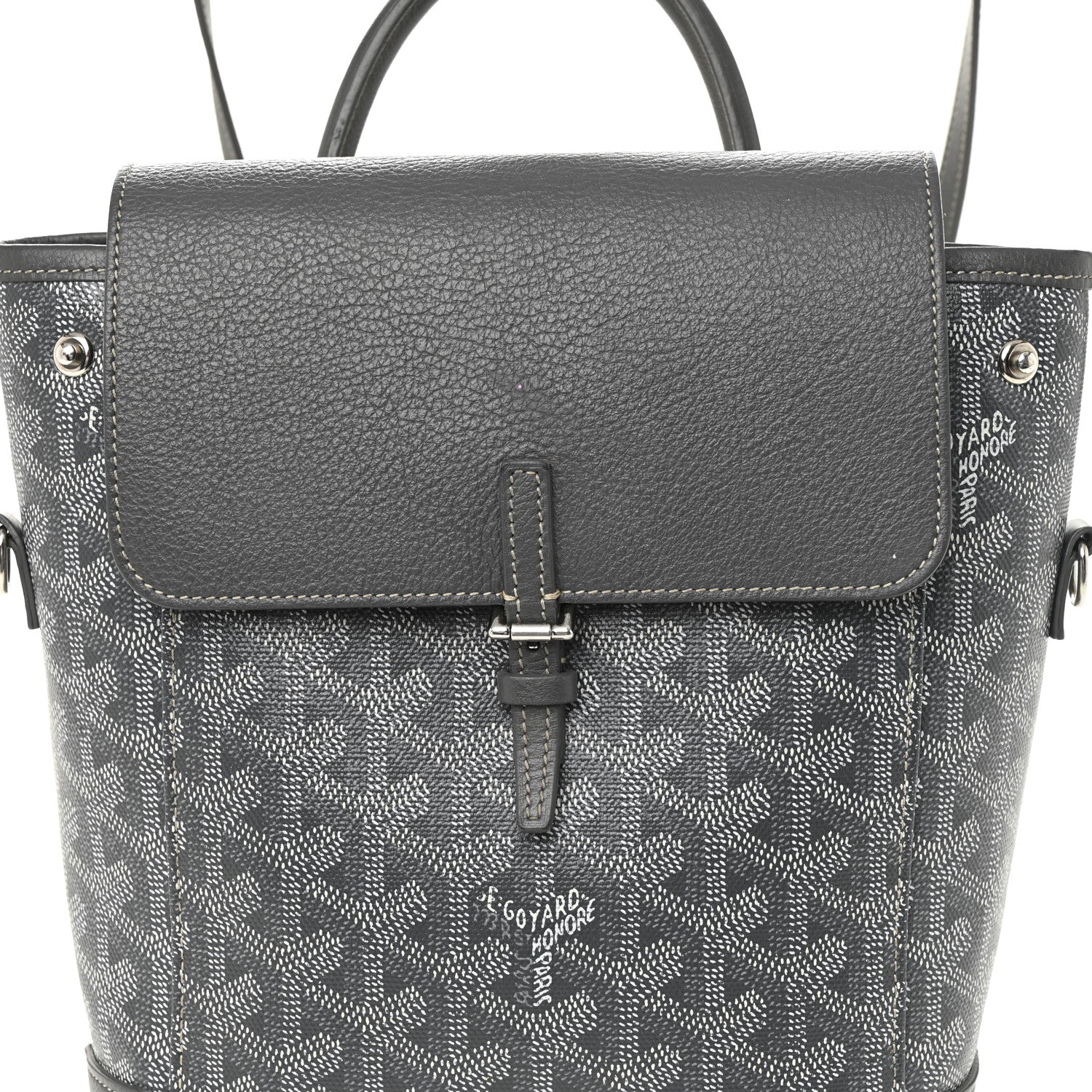 Goyard Goyardine Calfskin Mini Alpin Backpack Grey 8 of 14