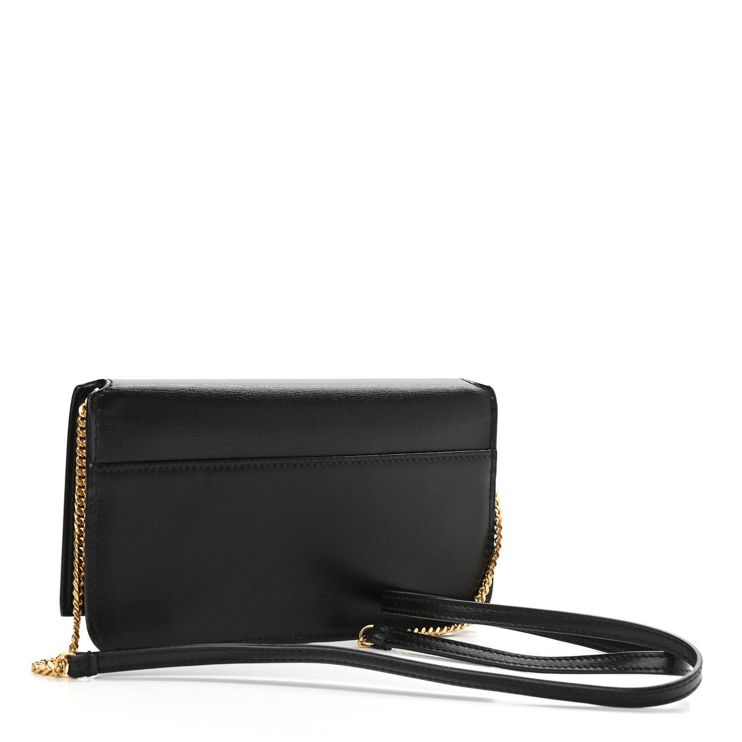 Smooth Calfskin Monogram Phone Holder Crossbody Black