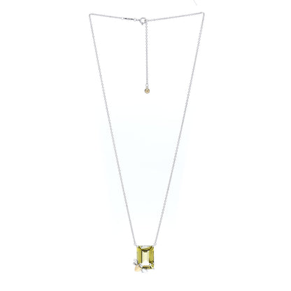 Tiffany Sterling Silver 18K Yellow Gold Yellow Quartz Return to Tiffany Love Bugs Necklace 3 of 4
