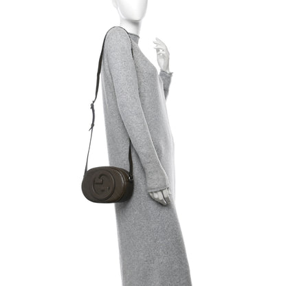 Gucci Sakai Be Green Calfskin Diagonal Stitched Mini Blondie Shoulder Bag Craclet Brown 2 of 10