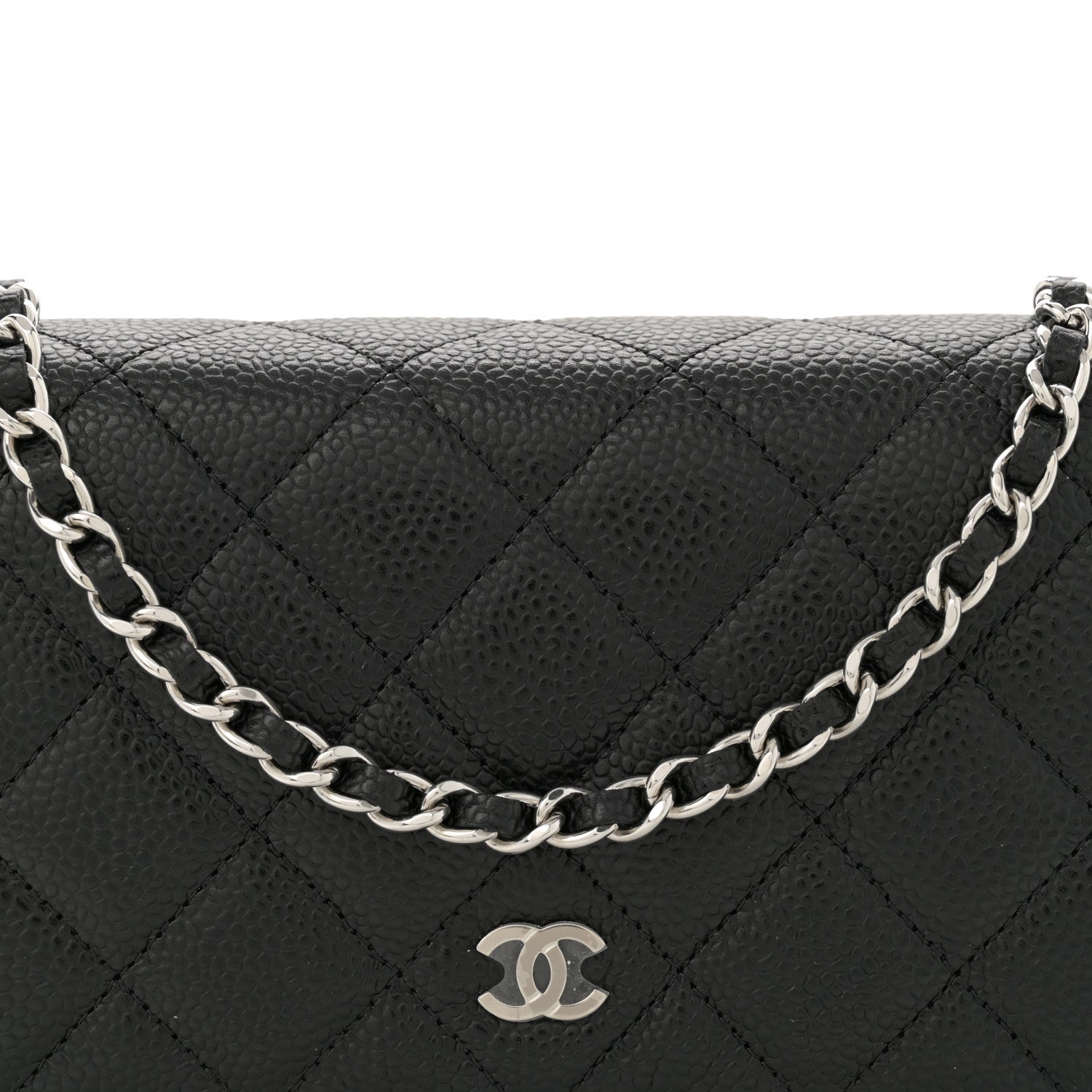 Chanel Caviar Quilted Wallet on Chain WOC Black 8 of 11