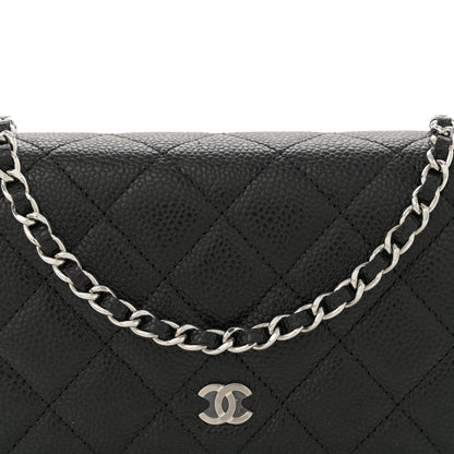 Chanel Caviar Quilted Wallet on Chain WOC Black 8 of 11