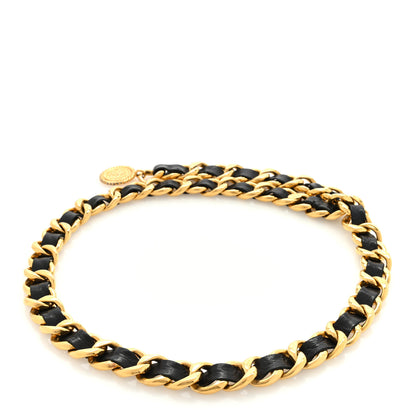 Chanel Lambskin Chain CC Medallion Belt Black Gold 2 of 3