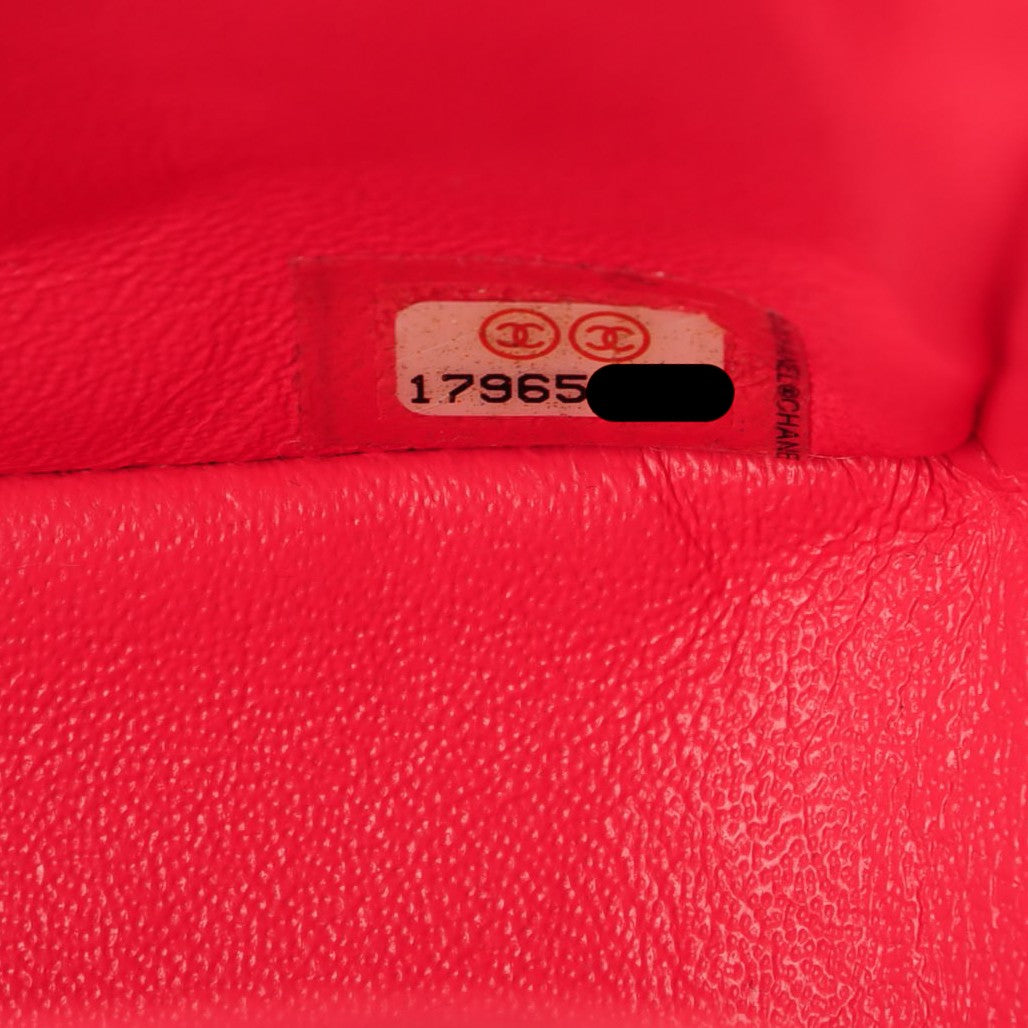 Patent Quilted Mini Square Flap Pink