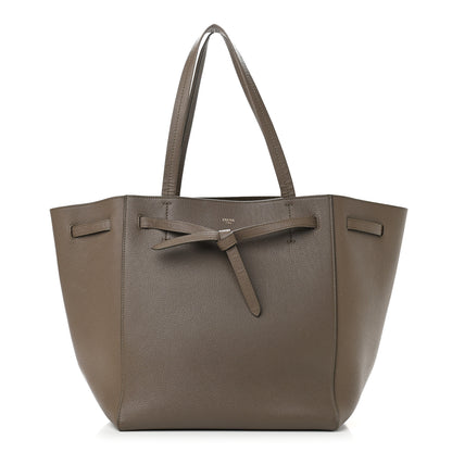 Celine Soft Grained Calfskin Small Belt Cabas Phantom Taupe 1 of 9