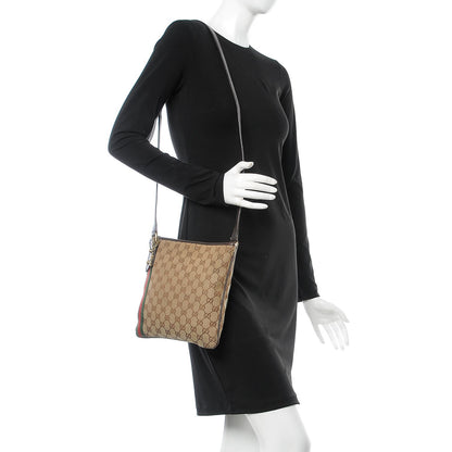 Gucci Monogram Web Jolicoeur Charms Messenger Dark Brown 2 of 8