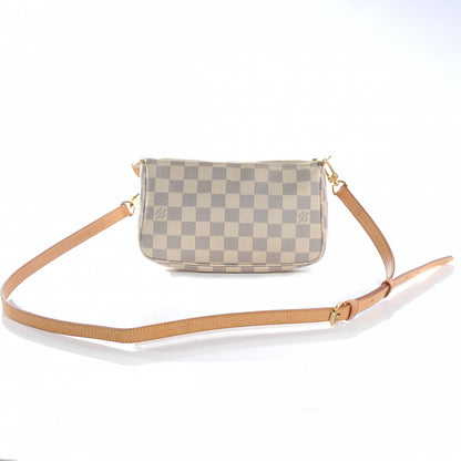 Louis Vuitton Damier Azur Pochette Accessories w Adjustable Shoulder Strap 4 of 9