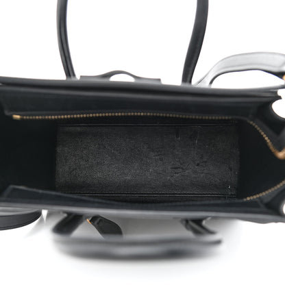 Celine Smooth Calfskin Nano Luggage Black 5 of 12