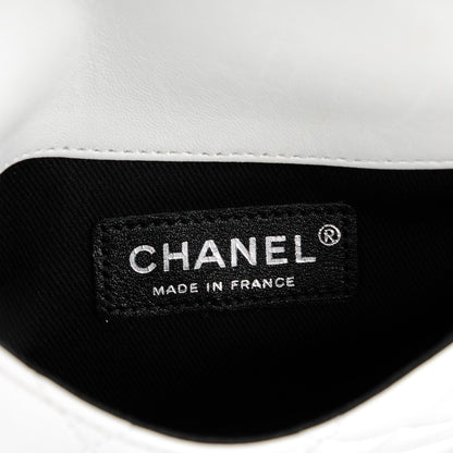 Chanel Lambskin Quilted Double Sided Wallet On Chain WOC White 6 of 9