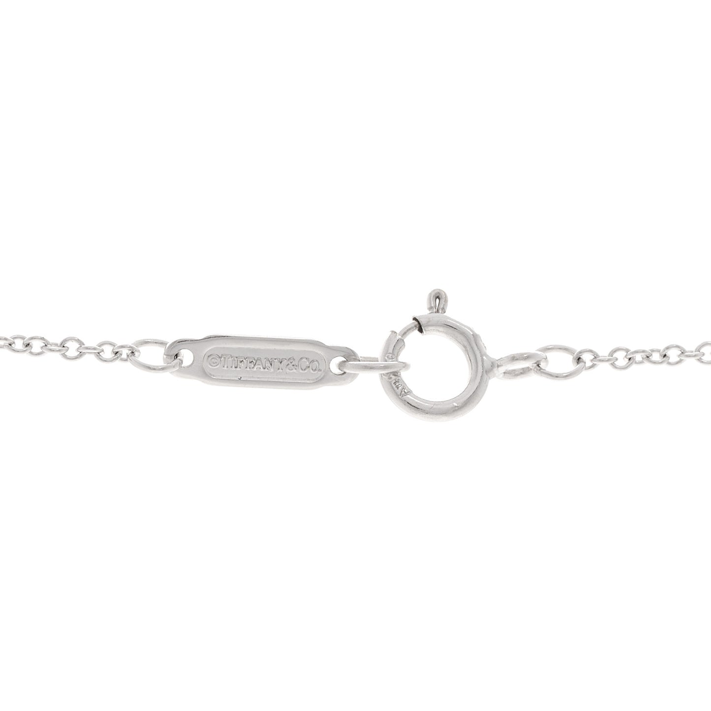 18K White Gold Diamond Etoile Heart Drop Pendant Necklace