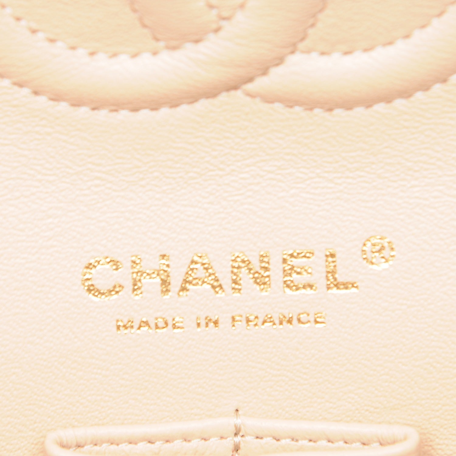 Chanel Caviar Quilted Medium Double Flap Beige Clair 6 of 7