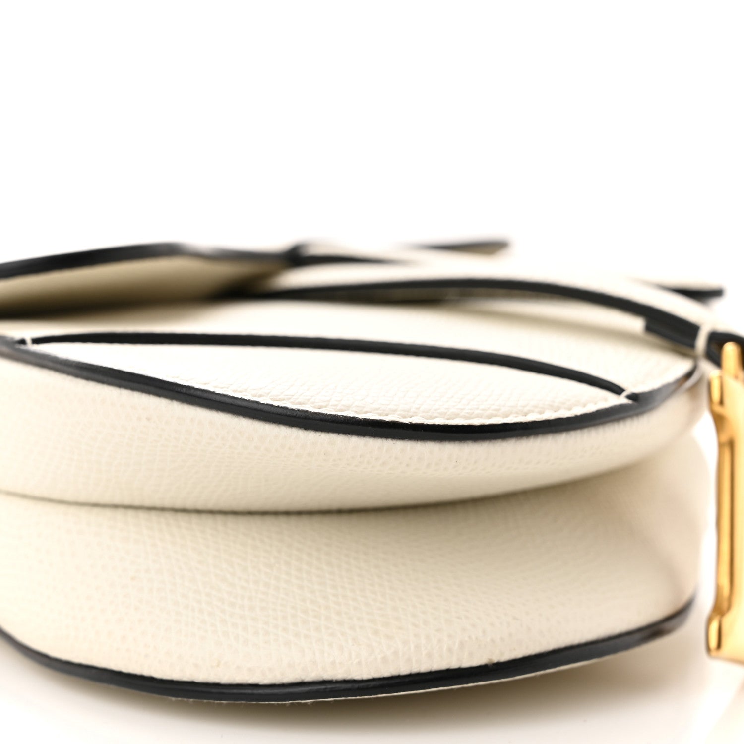 Christian Dior Grained Calfskin Mini Saddle Bag White 9 of 13