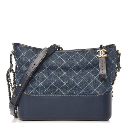 Chanel Denim Calfskin Medium Gabrielle Hobo Blue 1 of 10